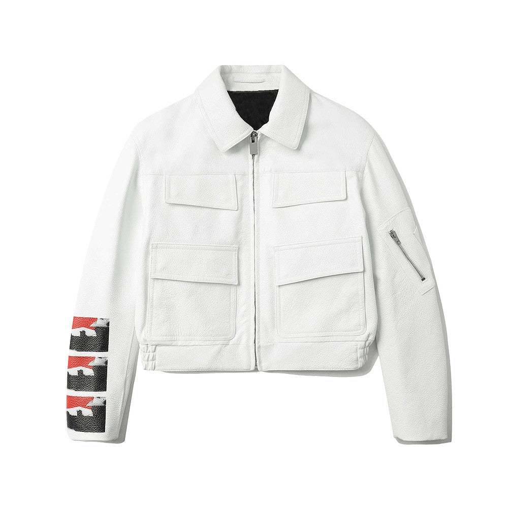 TrendMaybe white leather Jacket