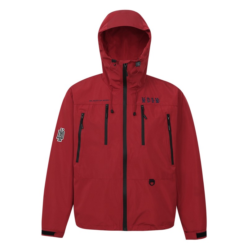 MEDM25SS basic LOGO embroidery outdoor three-proof assault jacket windproof and rainproof outdoor new hooded top