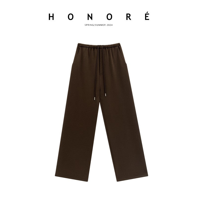 HONORE Guyue outfit shop owner private clothes pants j simple loose casual pants American straight sports trousers