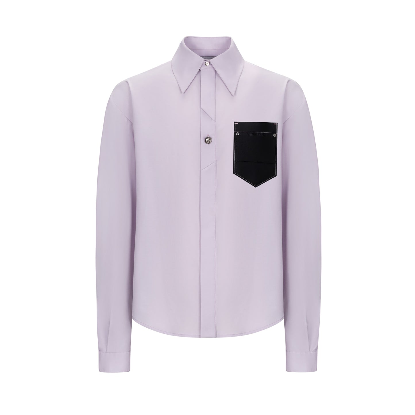 TIWILLTANG Qishilu &quot;Dusk&quot; structured leather pocket shirt summer contrast color shirt