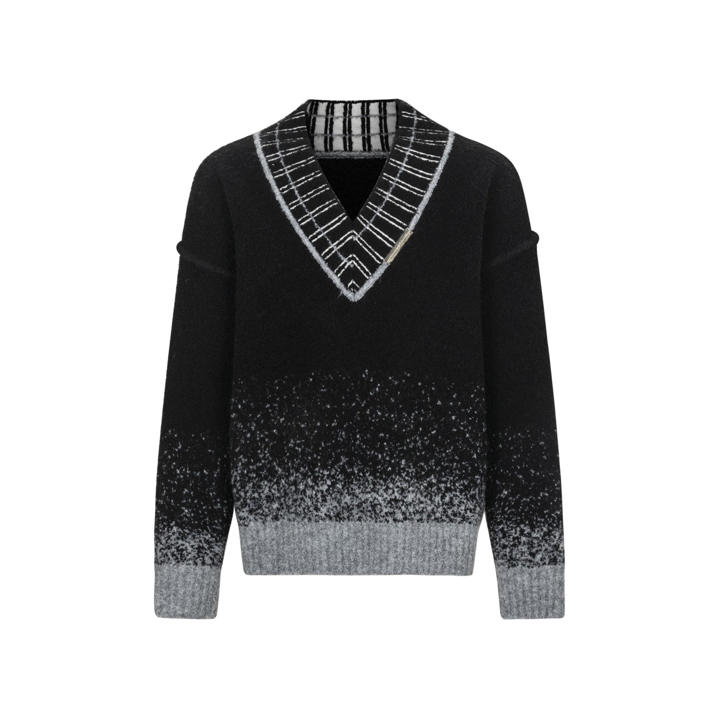 Tiwilltang Qi Shi Lu \"Xinglu Cloud Twilight\" Wei Zheming, the same heavy wool knitting V -neck sweater