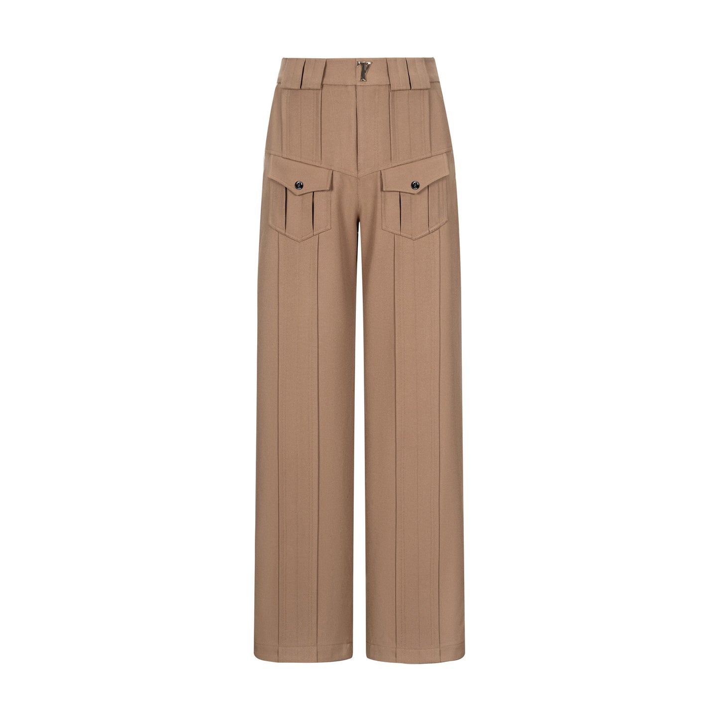 TIWILLTANG Qi Shi Lu &quot;Lin Ci Zhi Xi&quot; special-shaped metal button visible pleat adjustable casual pants