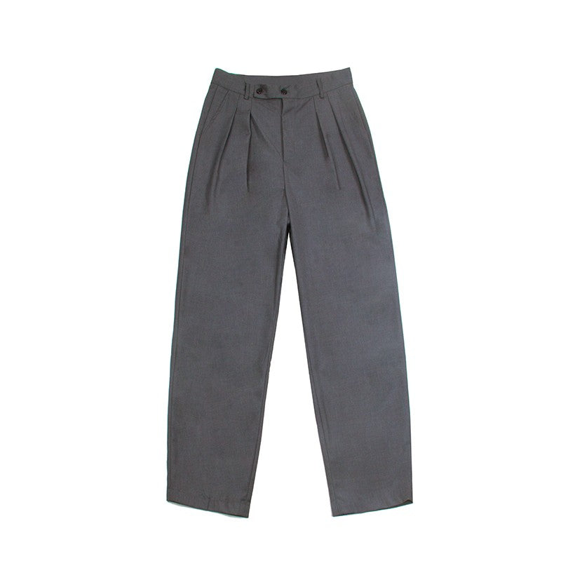 CLP original men's retro basic gray loose wide-leg trousers fashionable and versatile leg-lengthening casual trousers