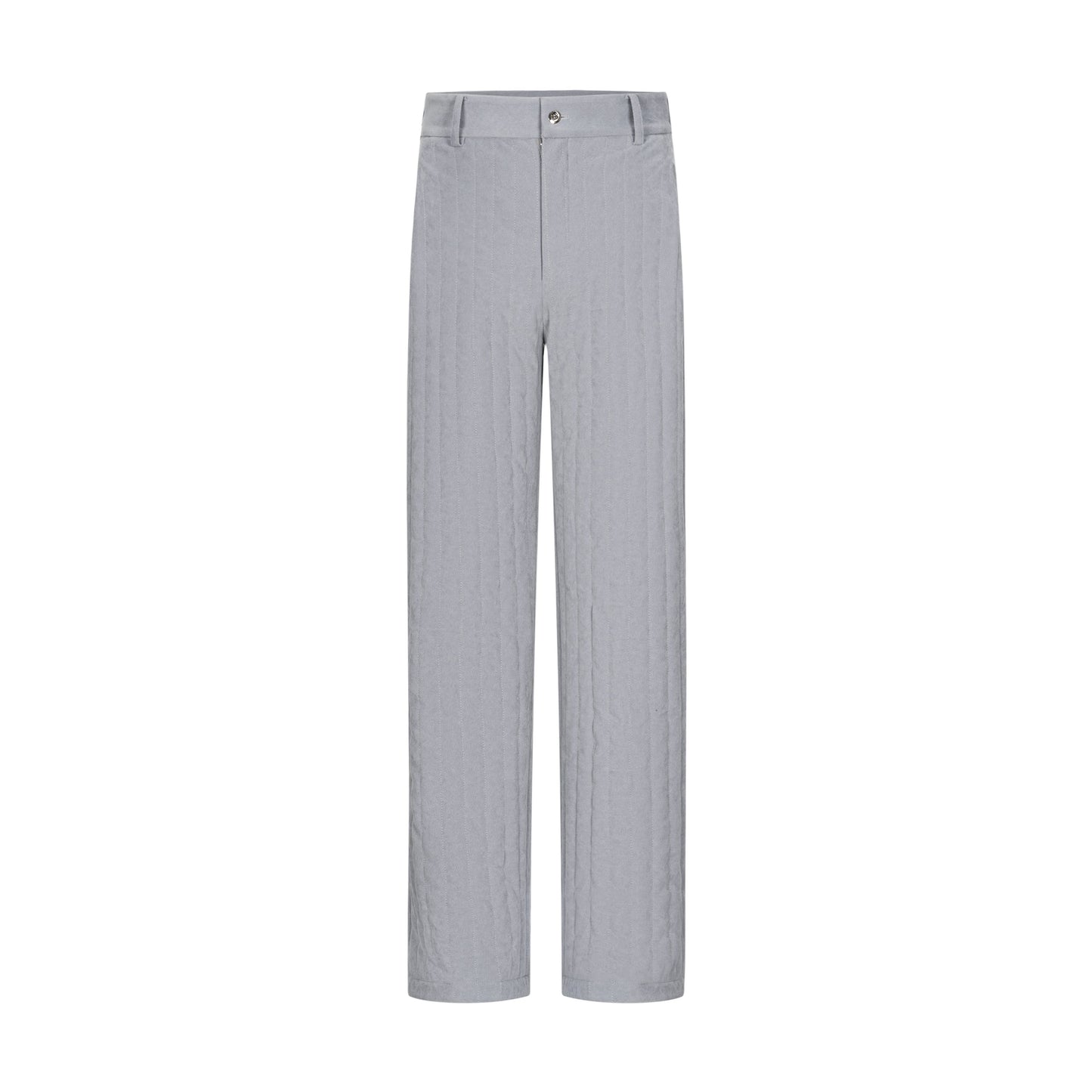 TIWILLTANG Qishilu &quot;Saint Wing Quilted Silence&quot; Quilted Cotton High-end Drape Straight Casual Long Suit Pants