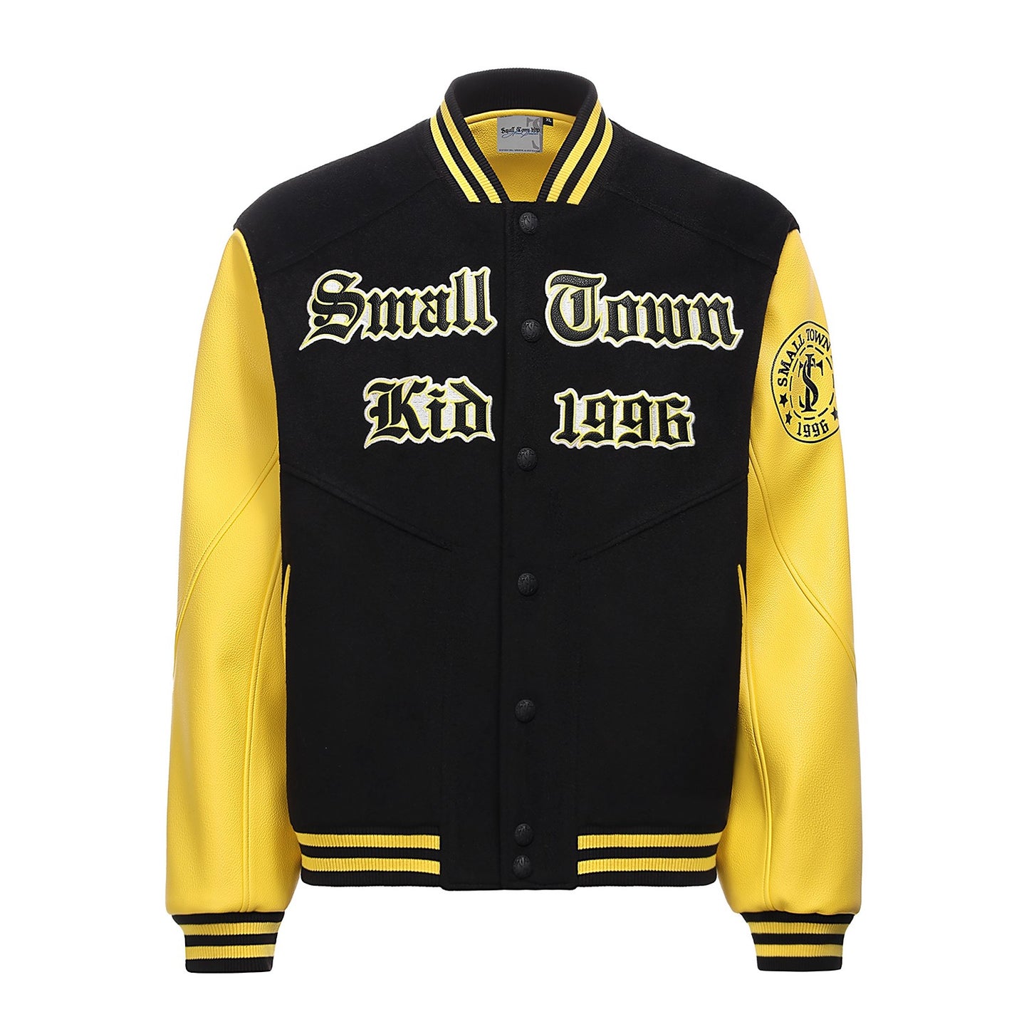 STK SmallTownKid Small Town Deconstructed Baseball Jacket Outerwear American Retro Casual Street Country Trend