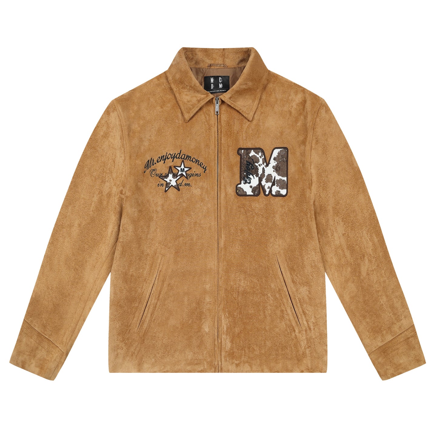 Hou Minghao/Chen Yiheng same style MEDM animal texture suede jacket men's autumn short casual jacket