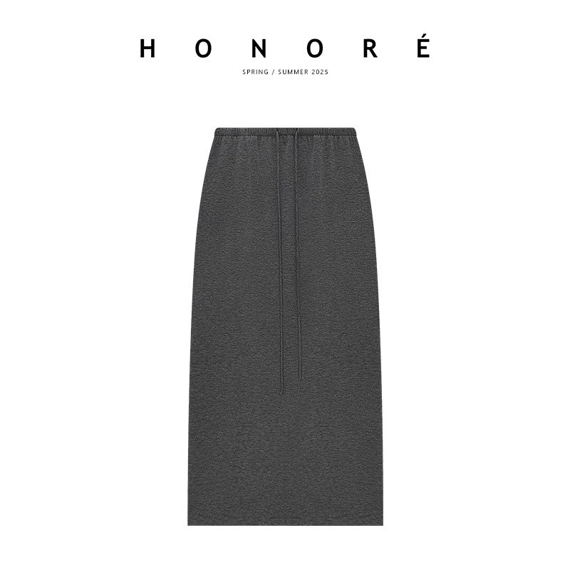 HONORE Gu Yue unrestrained textured Tencel balloon skirt is soft, beautiful, smooth and easy to care for