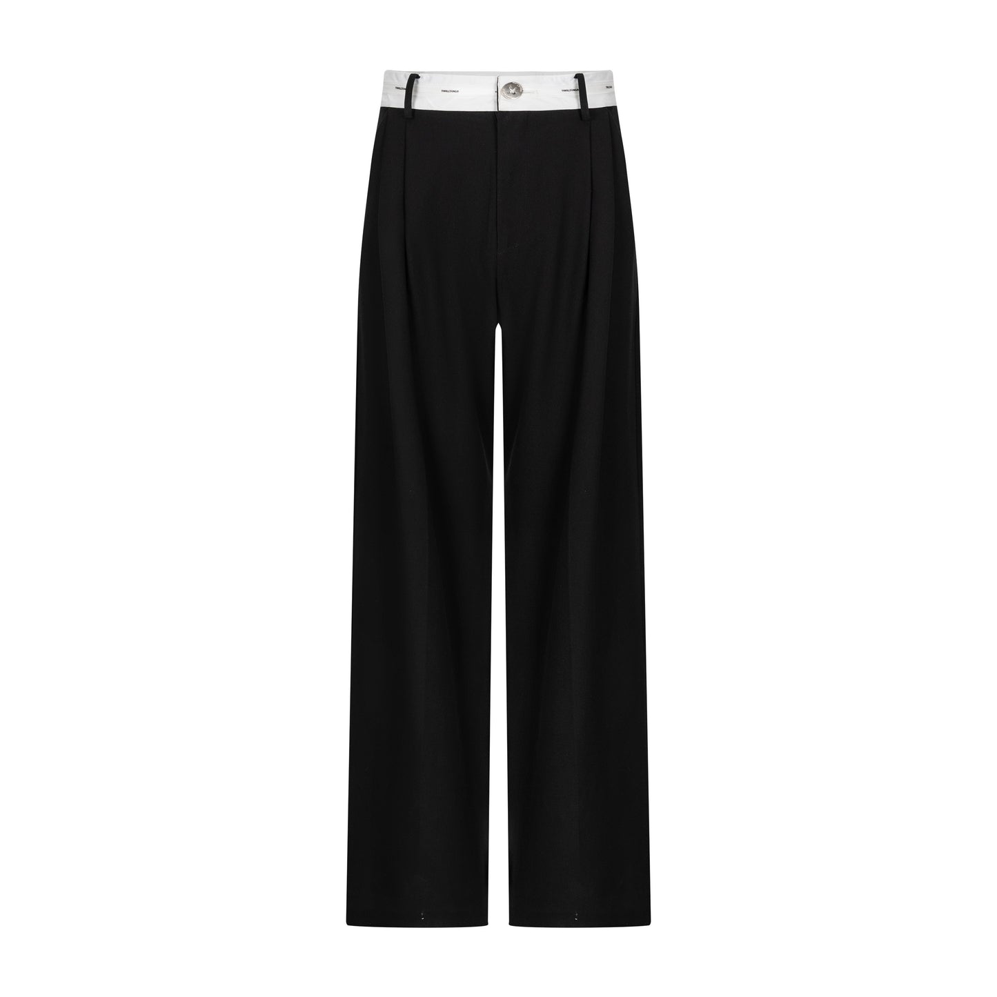 TIWILLTANG Qishilu &quot;Empty Room, White&quot; new style splicing adjustable straight adjustable waist trousers