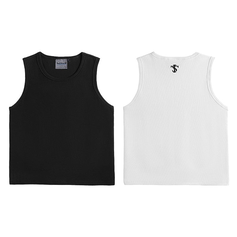 ASEN same style STK SmallTownKid basic sleeveless T-shirt street vest American retro casual