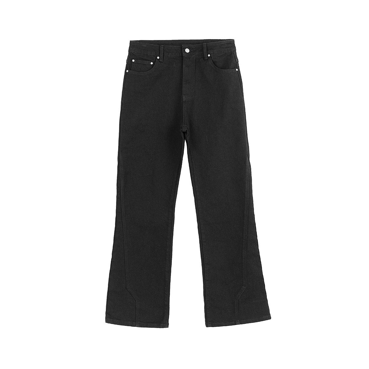 STK SmallTownKid hip-hop trend brand wavy jeans deconstructed micro-flared washed pants for men and women