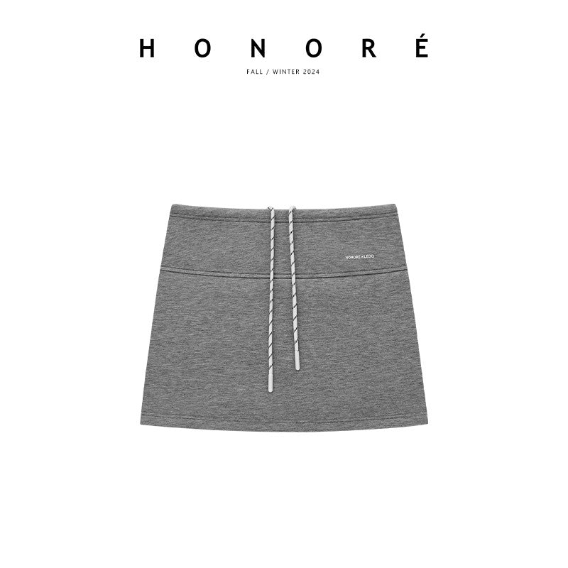 HONORE Gu Yue intellectual m*u style sandwich jacket and skirt sports suit