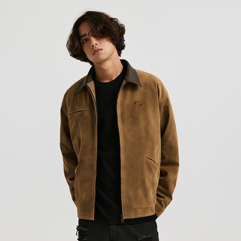 ANTIDOTE coarse fur leather quilted thickened Detroit jacket suede jacket cotton workwear retro American men