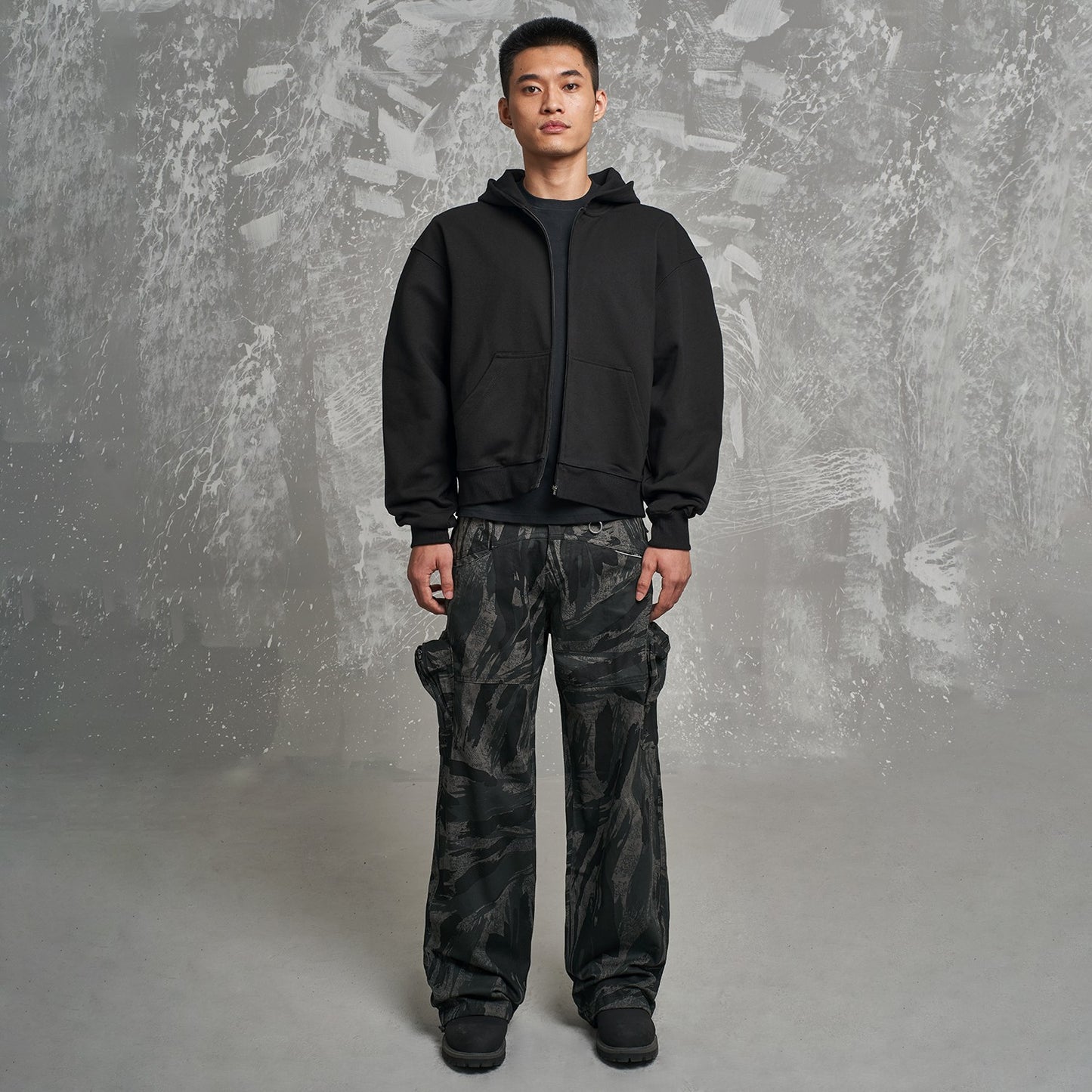 MT99 American hiphop straight camouflage pants for men and women, all-match trend, loose wide-leg drape, slim overalls