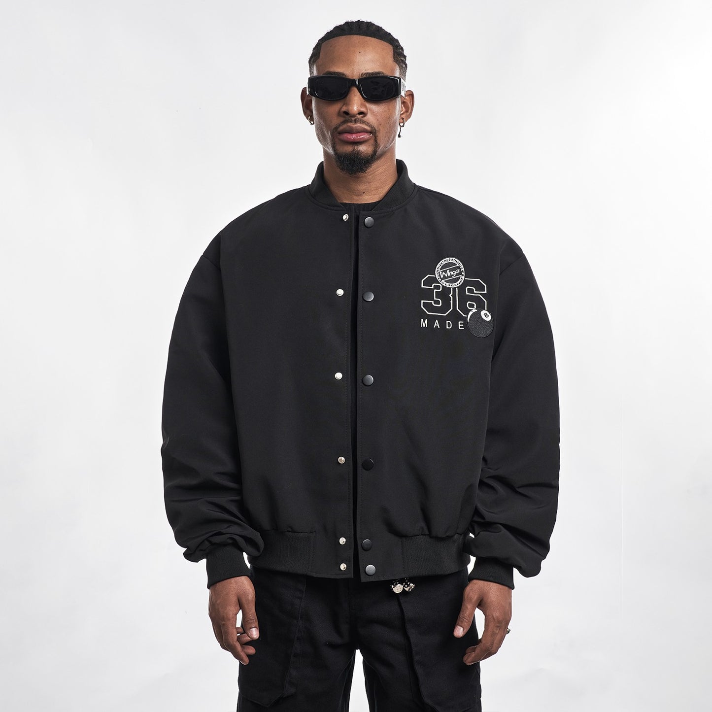 MT99 letter embroidered jacket early autumn chic unique super good-looking American trendy street baseball jacket men's