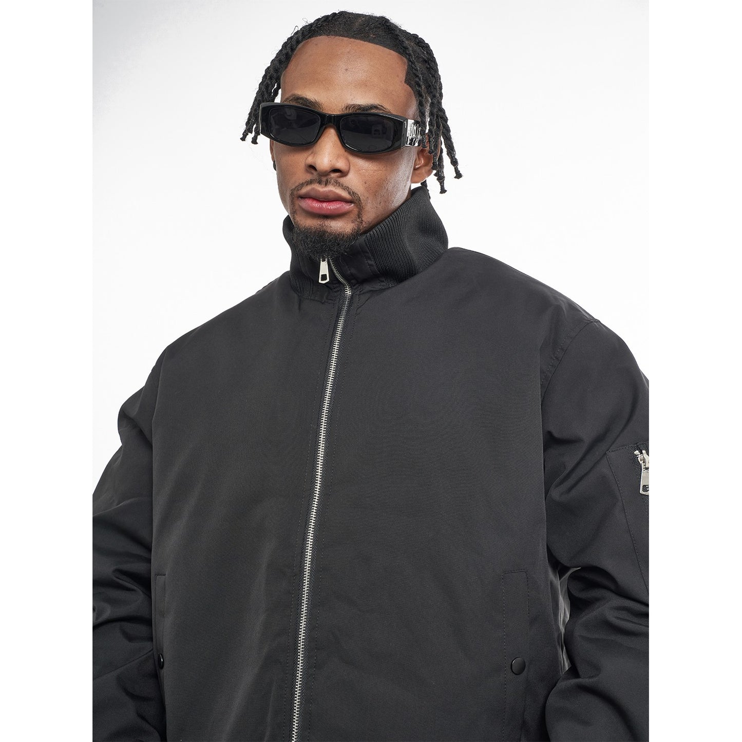 MT99 American style &quot;three-proof fabric&quot; quilted silhouette cotton coat stand collar coach jacket pilot jacket men