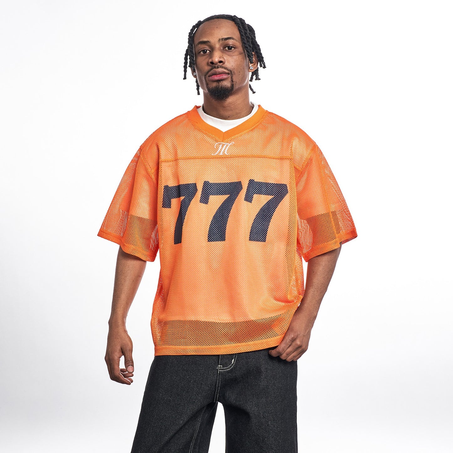 MT99 sports jersey 05 new men's perspective grid printed digital T-shirt V-neck short-sleeved outer wear American top