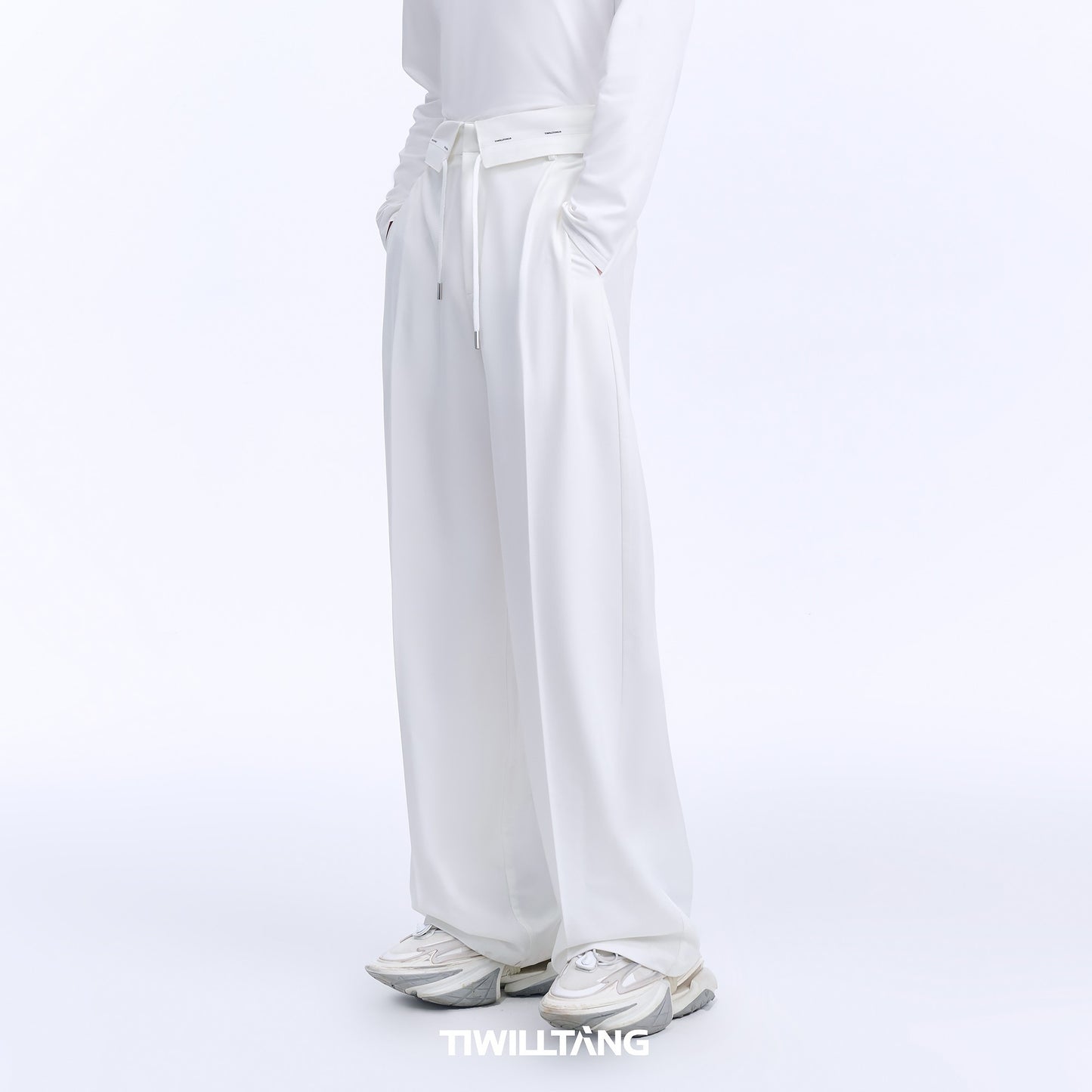 TIWILLTANG Qi Shi Lu &quot;Xiao Chen Ling Qi&quot; straight loose suit pants design casual pants trousers