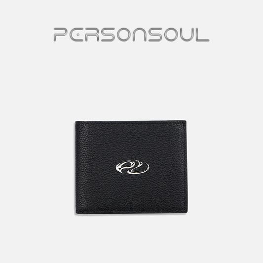 PERSONSOUL*Soul Human Sheepskin Meta Symbol Folding Wallet Sheepskkin Wallet