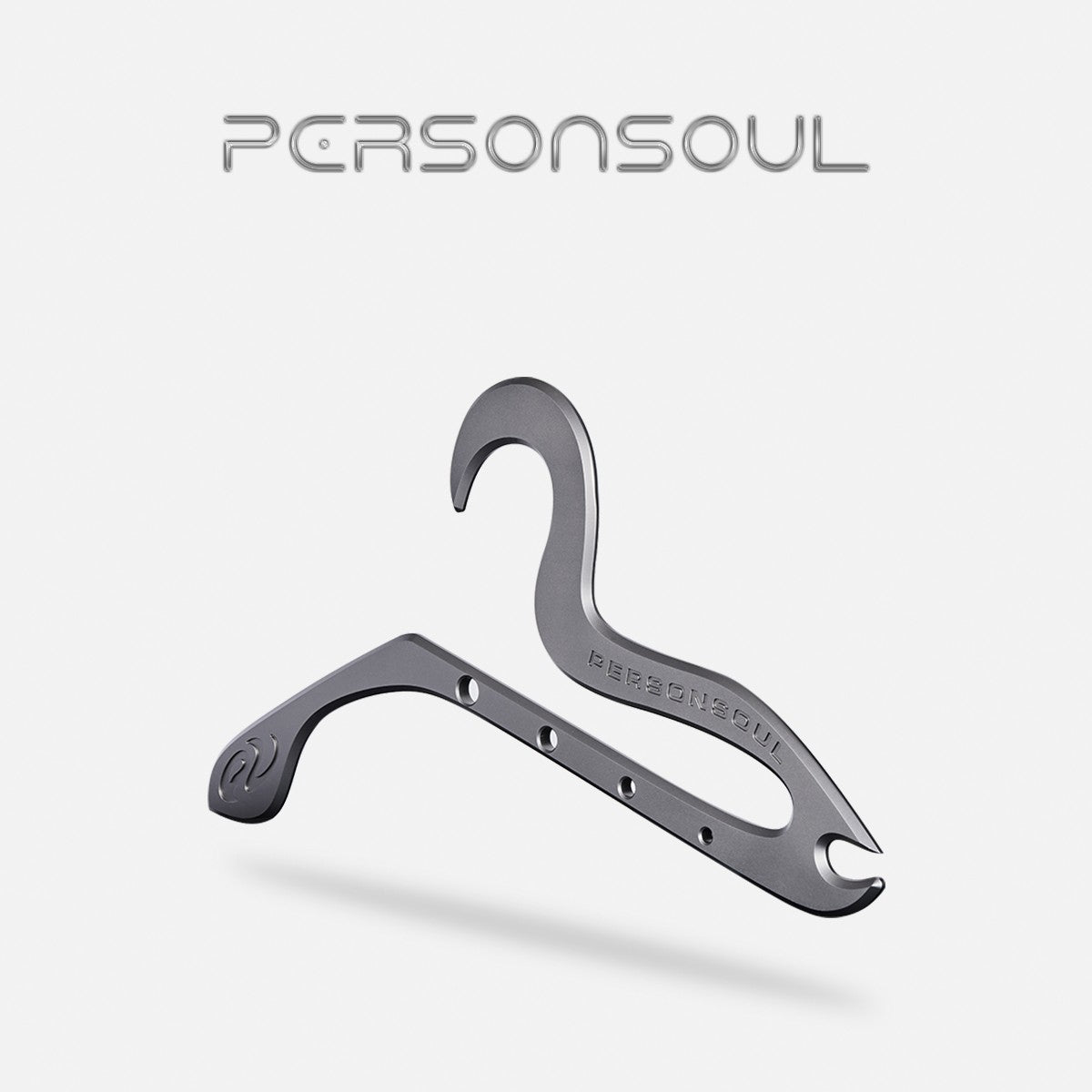 PERSONSOUL* Meta-symbol Shaped Alloy Clothing Storage Rack