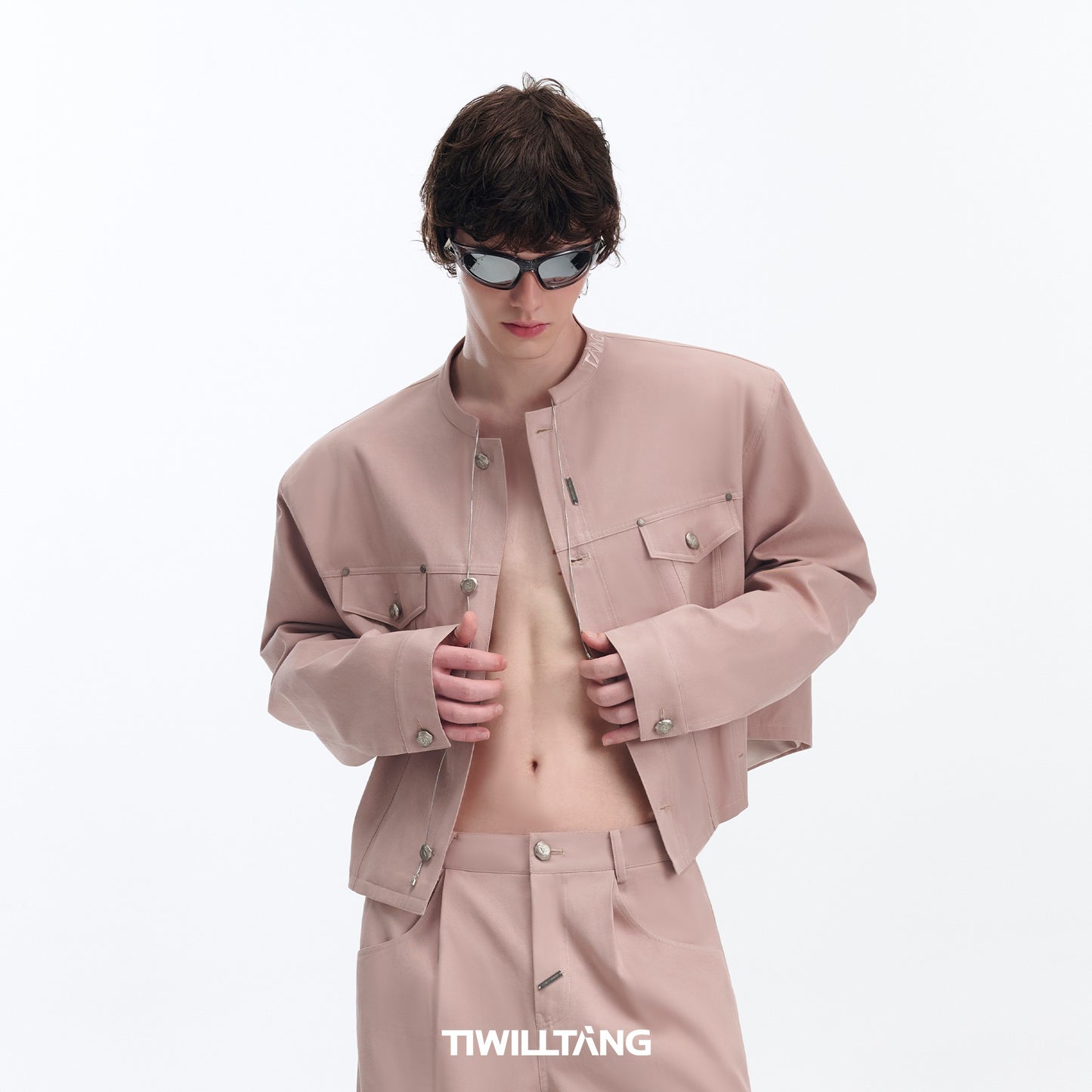 TIWILLTANG Qi Shi Lu &quot;Yi Ling Thorn&quot; Ao Ruipeng same style small stand-up collar short coat autumn jacket suit