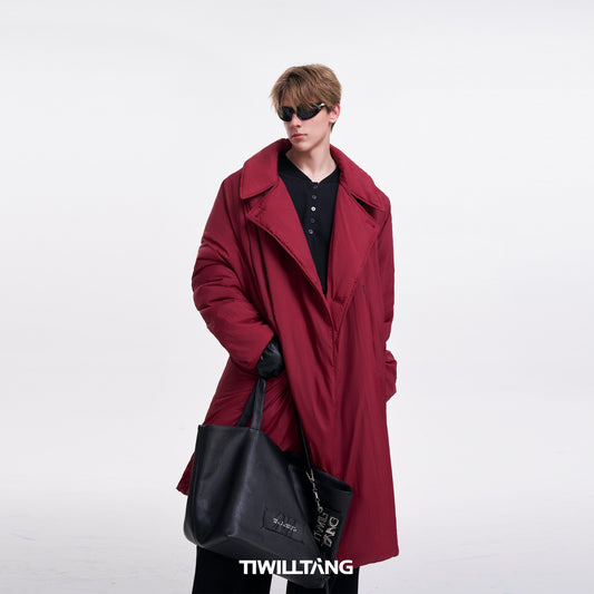 TIWILLTANG Qi Shi Lu &quot;Soft Floating Mist&quot; Angora Red Cloud Cotton Light Soft Jacket Lazy Coat