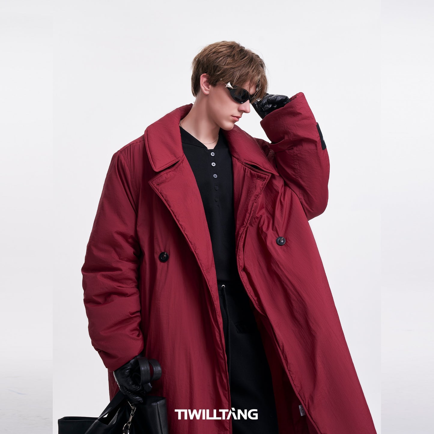 TIWILLTANG Qi Shi Lu &quot;Soft Floating Mist&quot; Angora Red Cloud Cotton Light Soft Jacket Lazy Coat