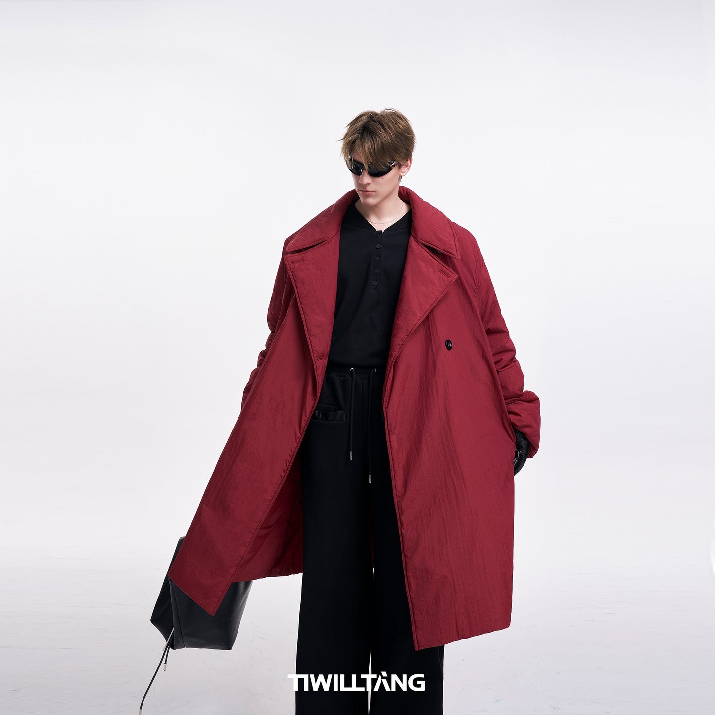 TIWILLTANG Qi Shi Lu &quot;Soft Floating Mist&quot; Angora Red Cloud Cotton Light Soft Jacket Lazy Coat