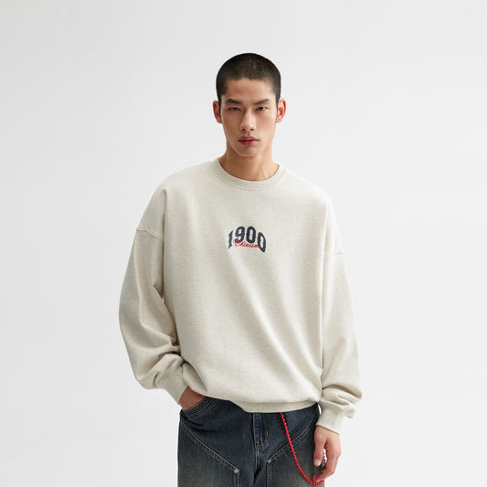 CHINISM Chi Chen × &quot;Tang Detective 1900&quot; joint series pure cotton round neck sweatshirt men's 2025 spring