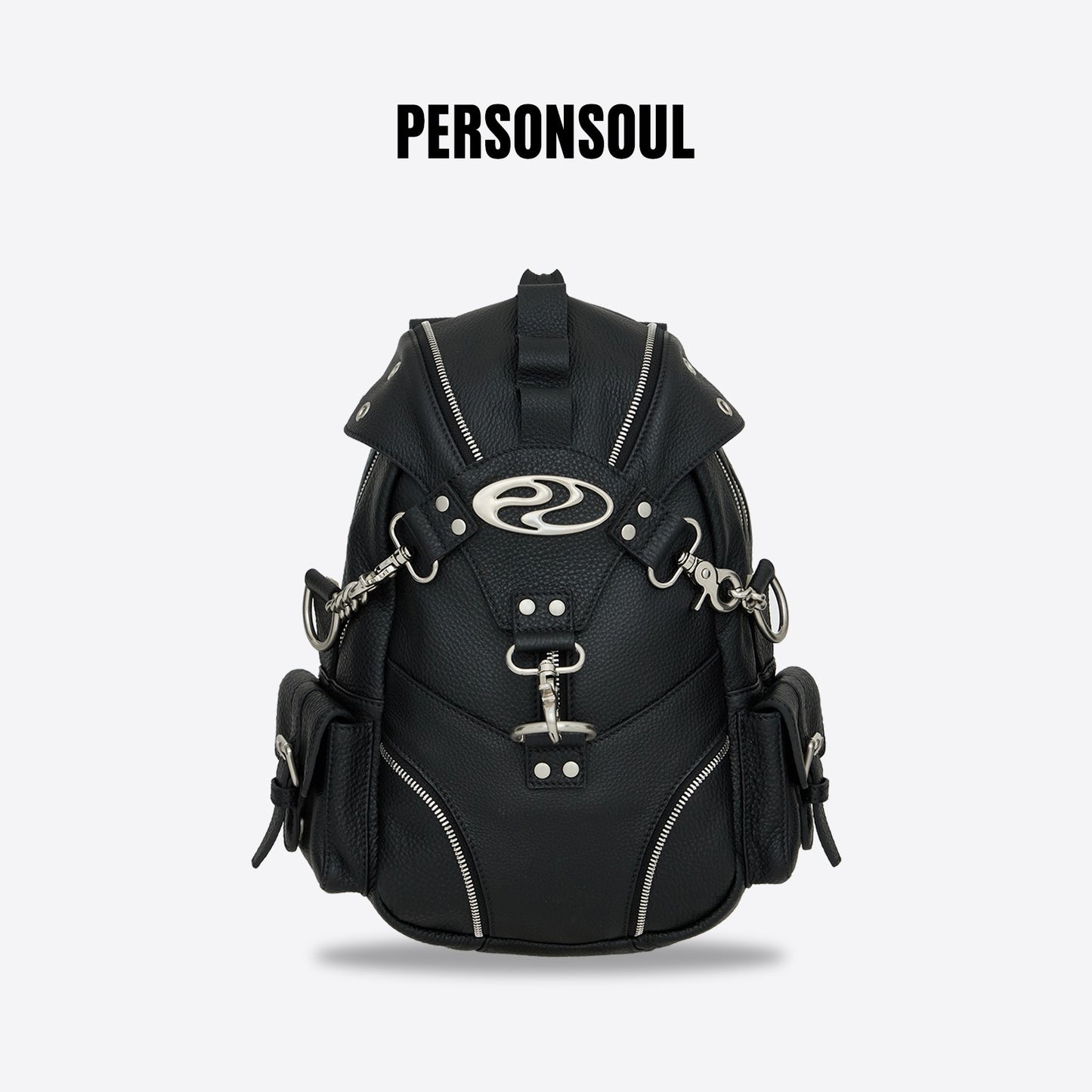 PERSONSOUL* soul human calfskin beetle backpack Beetle Knapsake