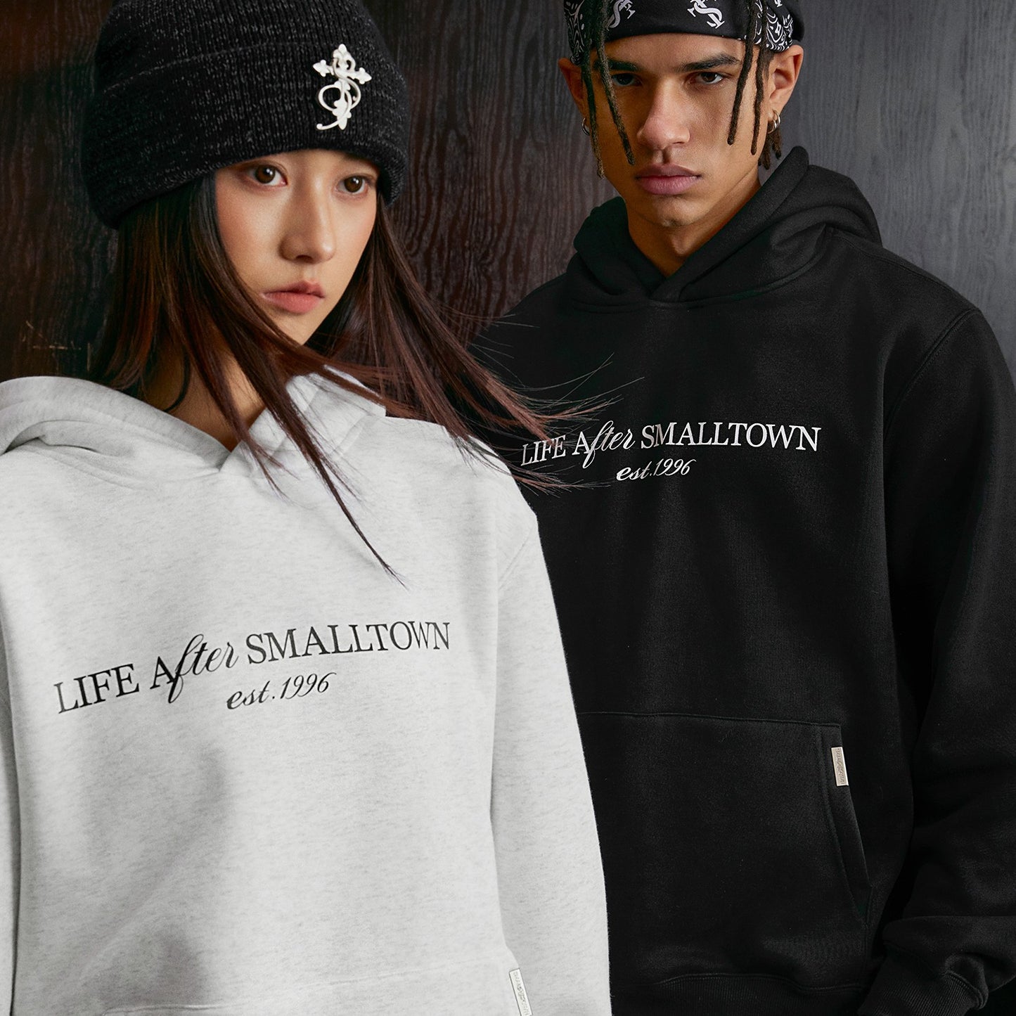 ASEN same style STK SmallTownKid Life After Small Town American style hooded sweatshirt