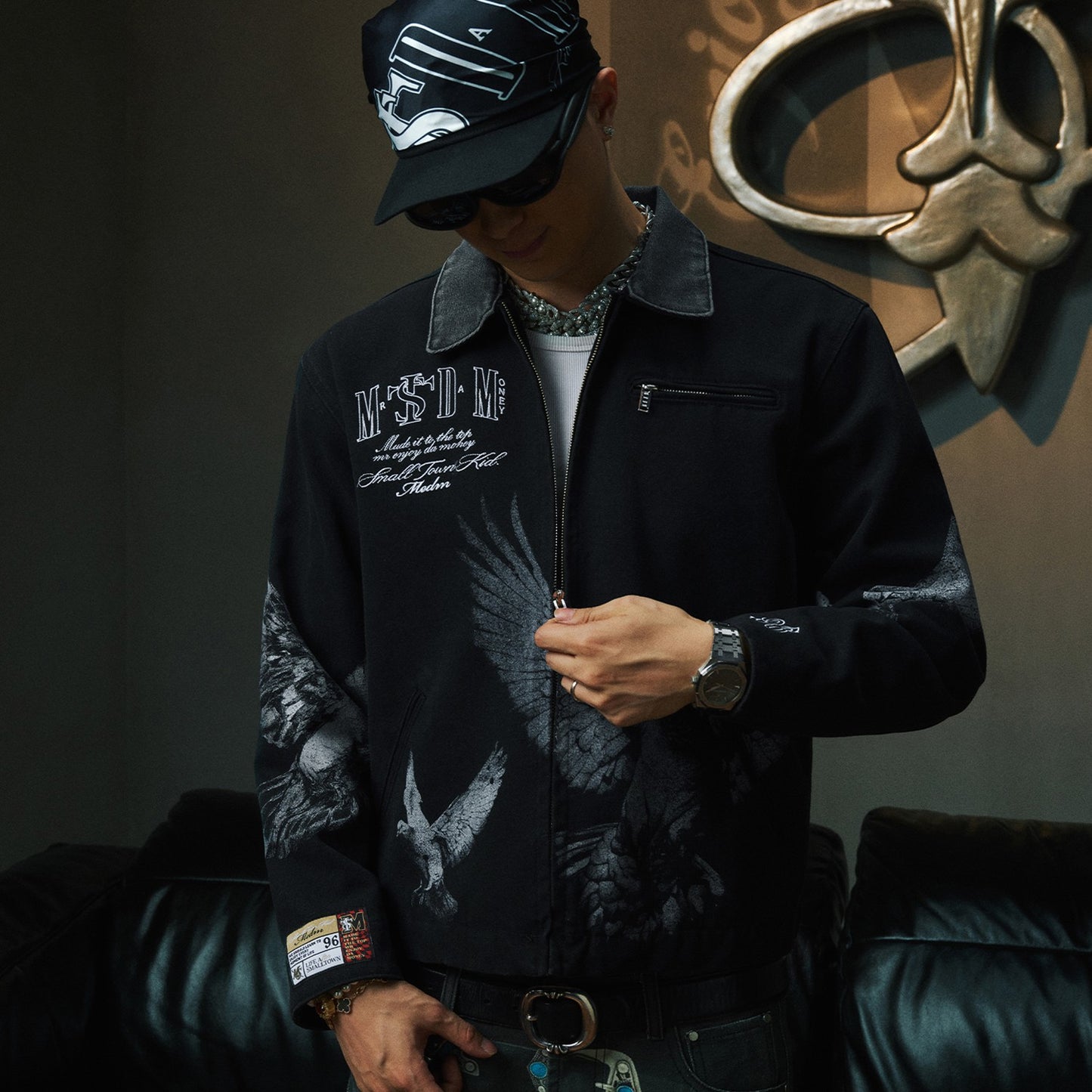 STK x MEDM co-branded SmallTownKid Detroit jacket American retro casual national trend brand