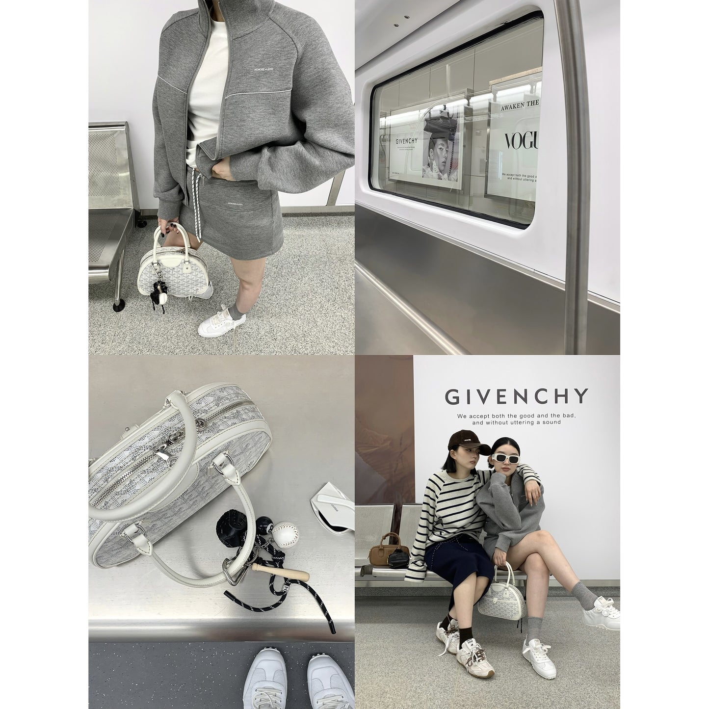 HONORE Gu Yue intellectual m*u style sandwich jacket and skirt sports suit