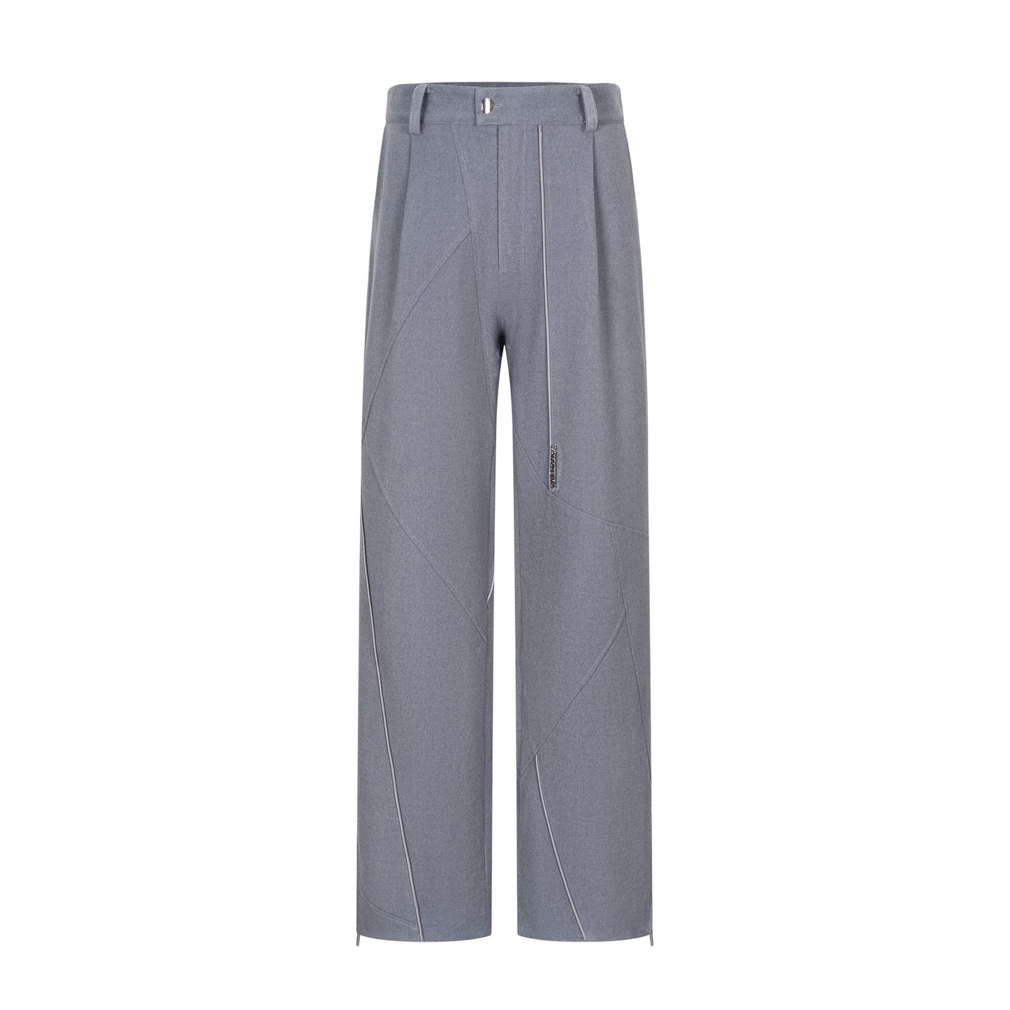 TIWILLTANG Qi Shi Lu &quot;Shen Nan Ji Yu&quot; deconstructed slit zippered wool trousers