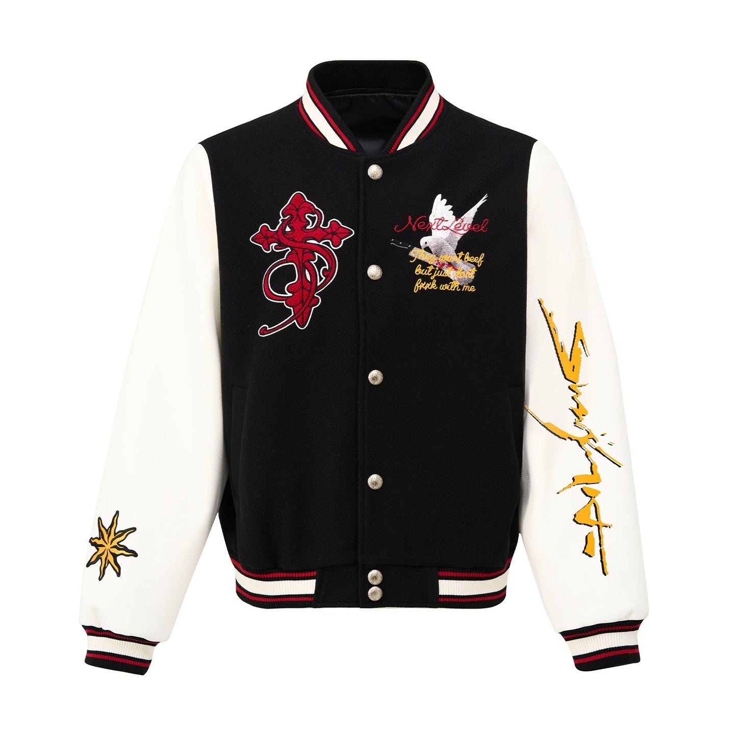 STK SmallTownKid Peace Dove Baseball Jacket American Retro Casual Street National Trend Brand