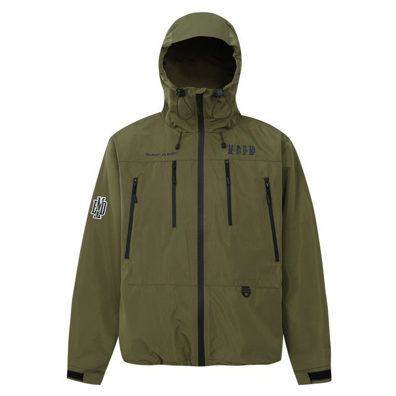 MEDM25SS basic LOGO embroidery outdoor three-proof assault jacket windproof and rainproof outdoor new hooded top