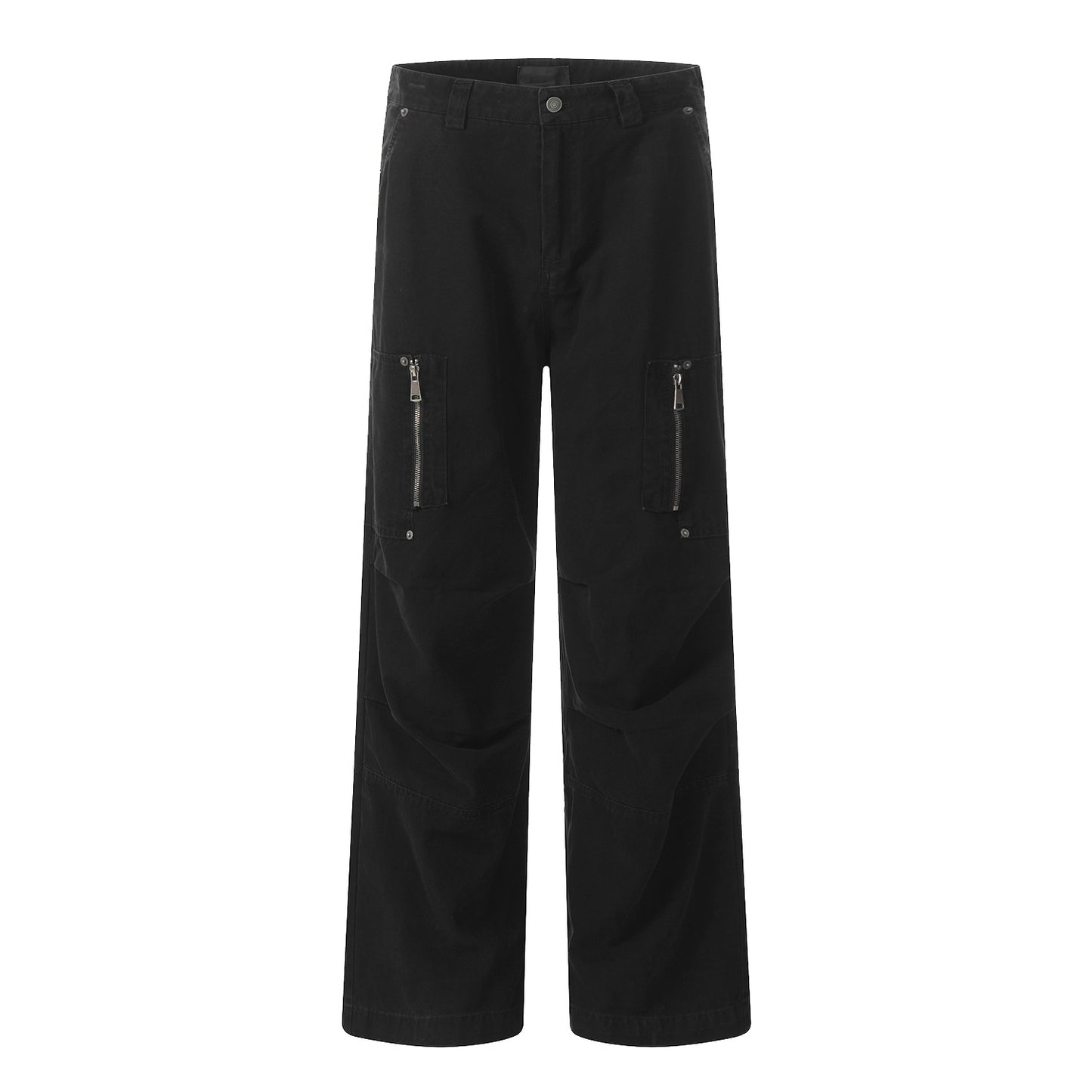 MT99 retro American oversize straight casual pants paratrooper zipper workwear wide-leg functional wind long pants men