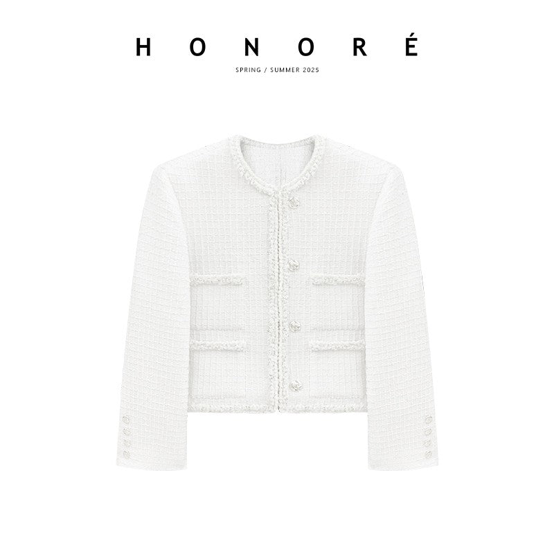 HONORE Gu Yue Chardonnay Heavy Spring Limited Edition Chanel Jacket + Hat + Corsage