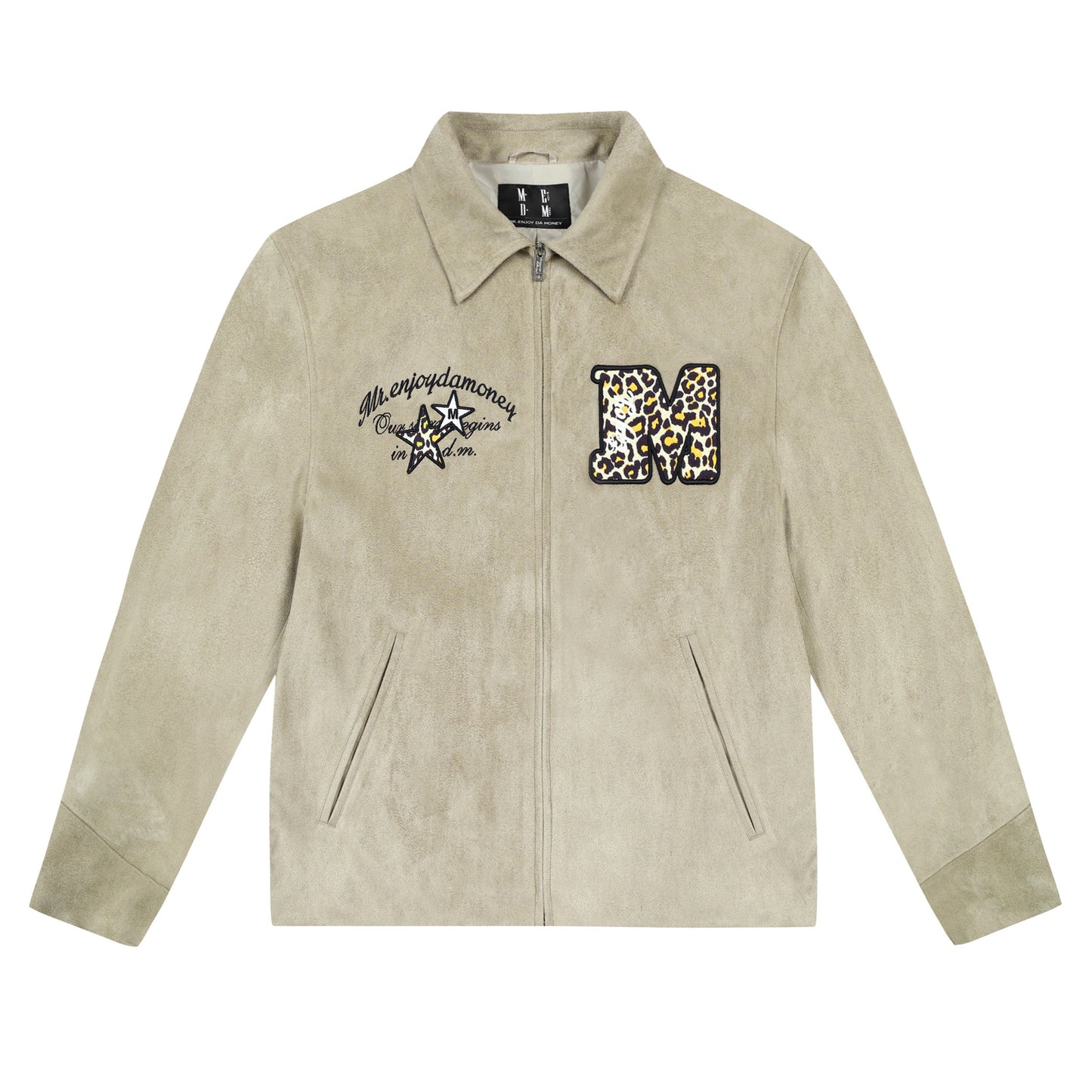 Hou Minghao/Chen Yiheng same style MEDM animal texture suede jacket men's autumn short casual jacket