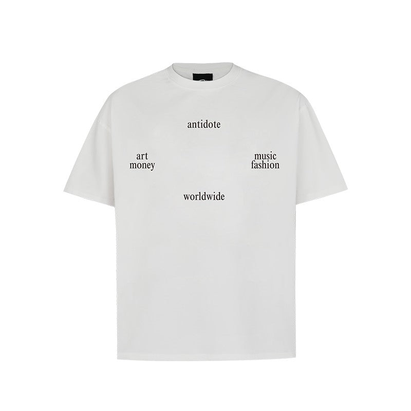 ANTIDOTE (SNAKELAB) basic short-sleeved T-shirt men's summer American letter cotton top trendy brand TEE