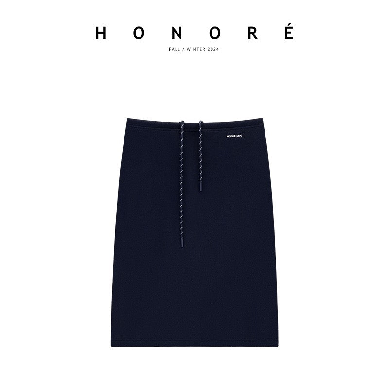 HONORE Gu Yue intellectual m*u style sandwich jacket and skirt sports suit