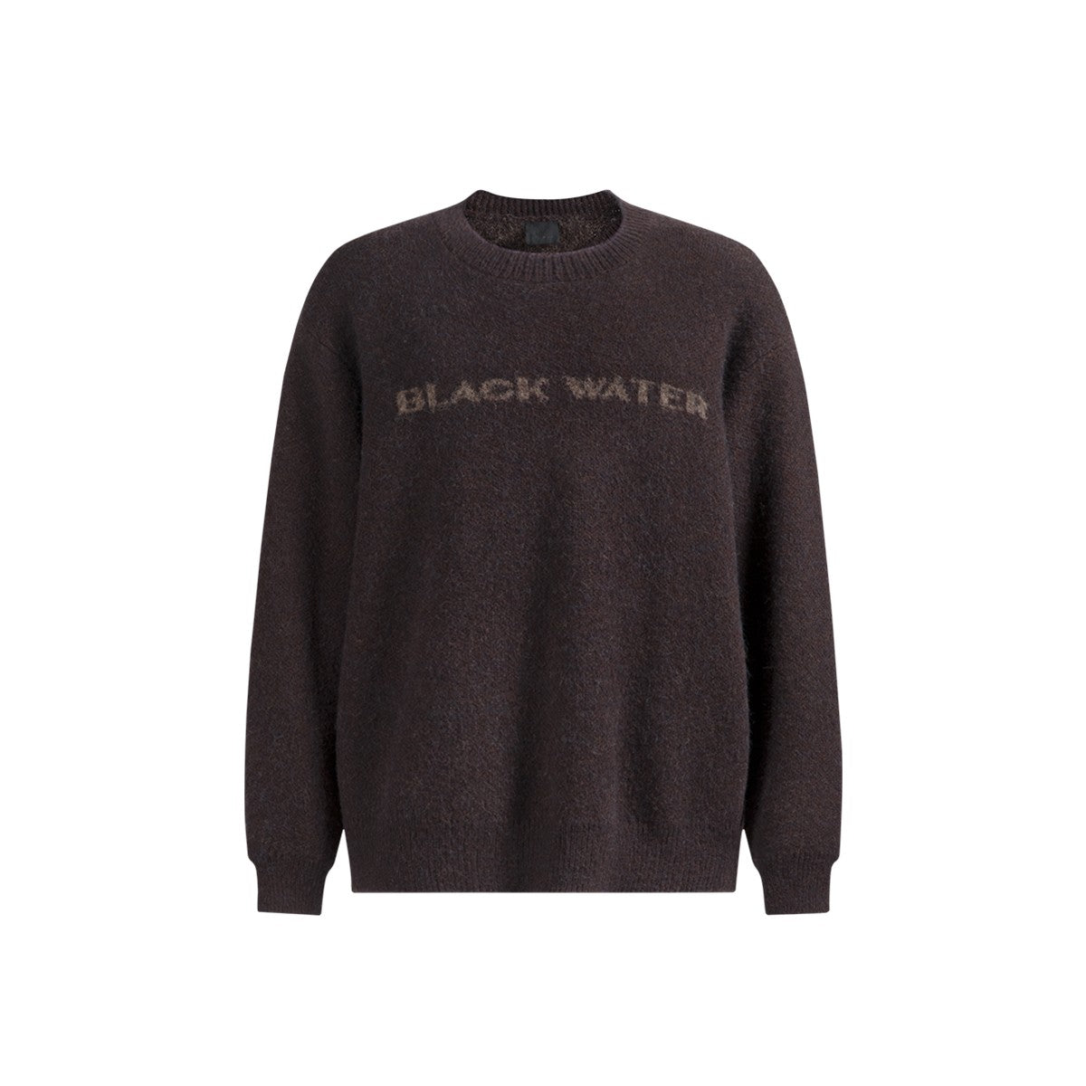 Blackwater series CHINISM red dust wool blended yarn round neck sweater men's winter knitted sweater top