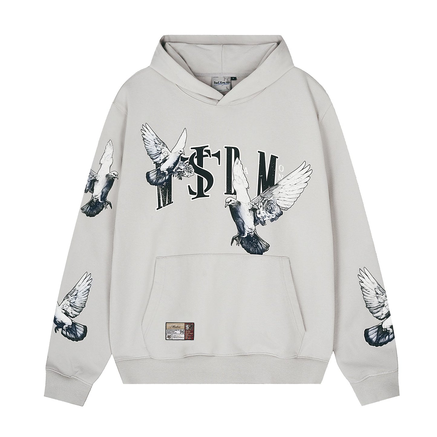 STK x MEDM co-branded SmallTownKid hooded sweatshirt American retro casual national trend brand