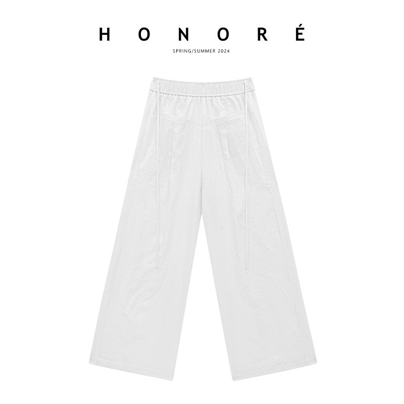 HONORE Gu Yue Relaxed Ramie Sunscreen Fashionable Shirt Vest Casual Pants Cotton and Linen Four-piece Set