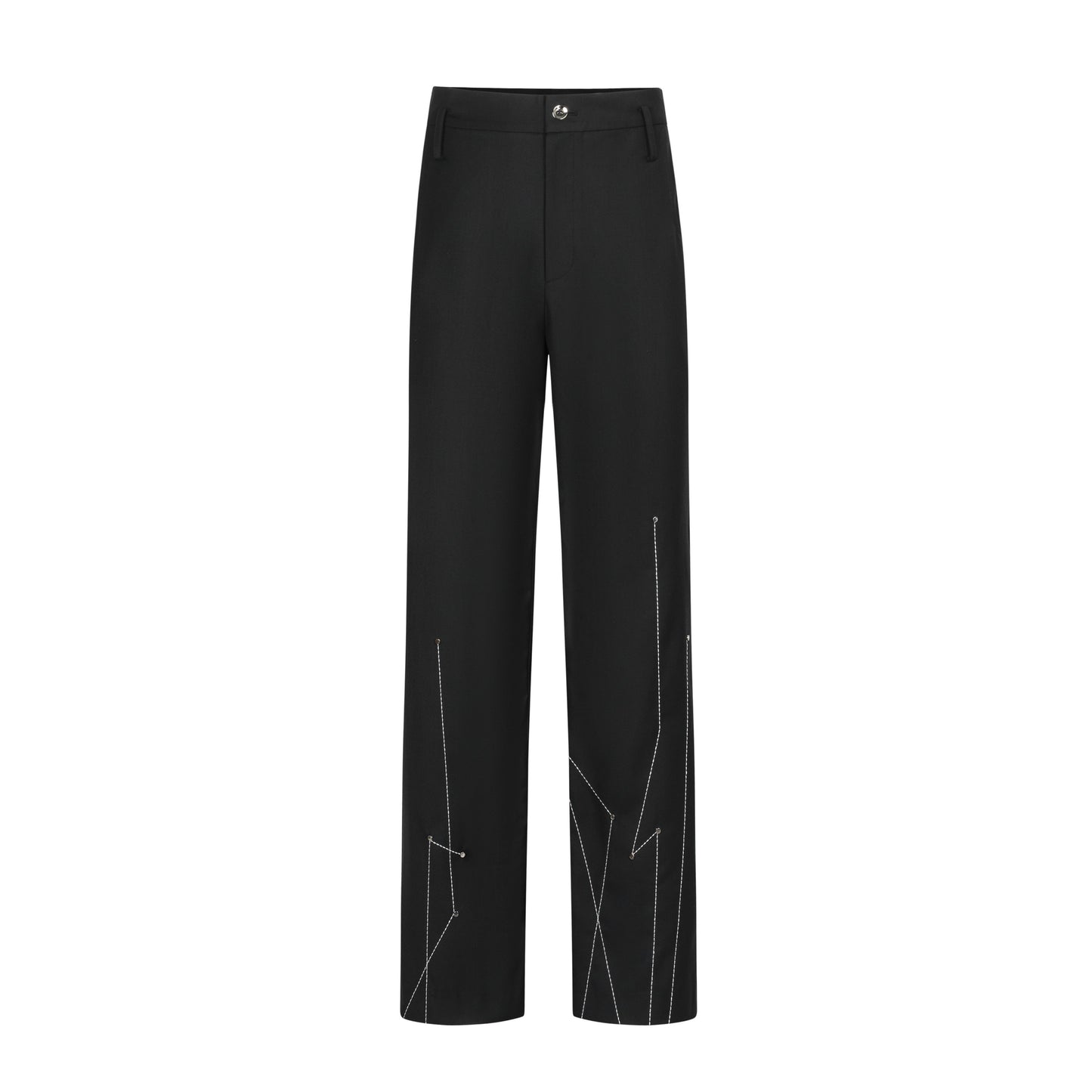 TIWILLTANG Qishilu &quot;Thread Yihuan&quot; fashion original metal acupuncture point thread embroidered trousers