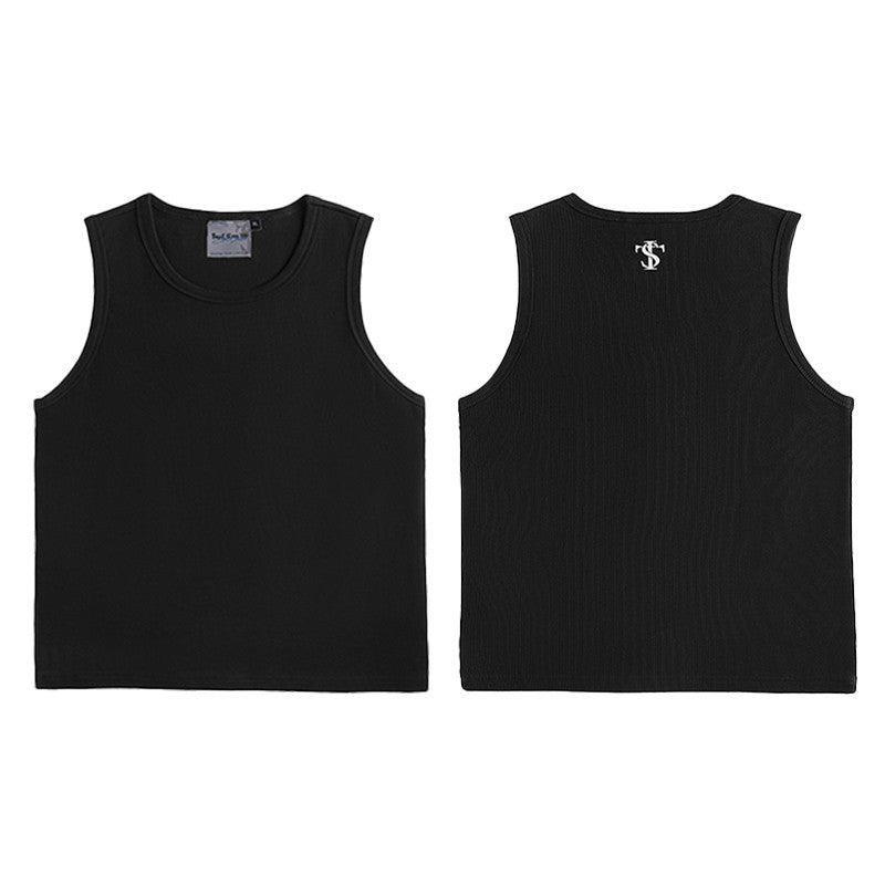 ASEN same style STK SmallTownKid basic sleeveless T-shirt street vest American retro casual