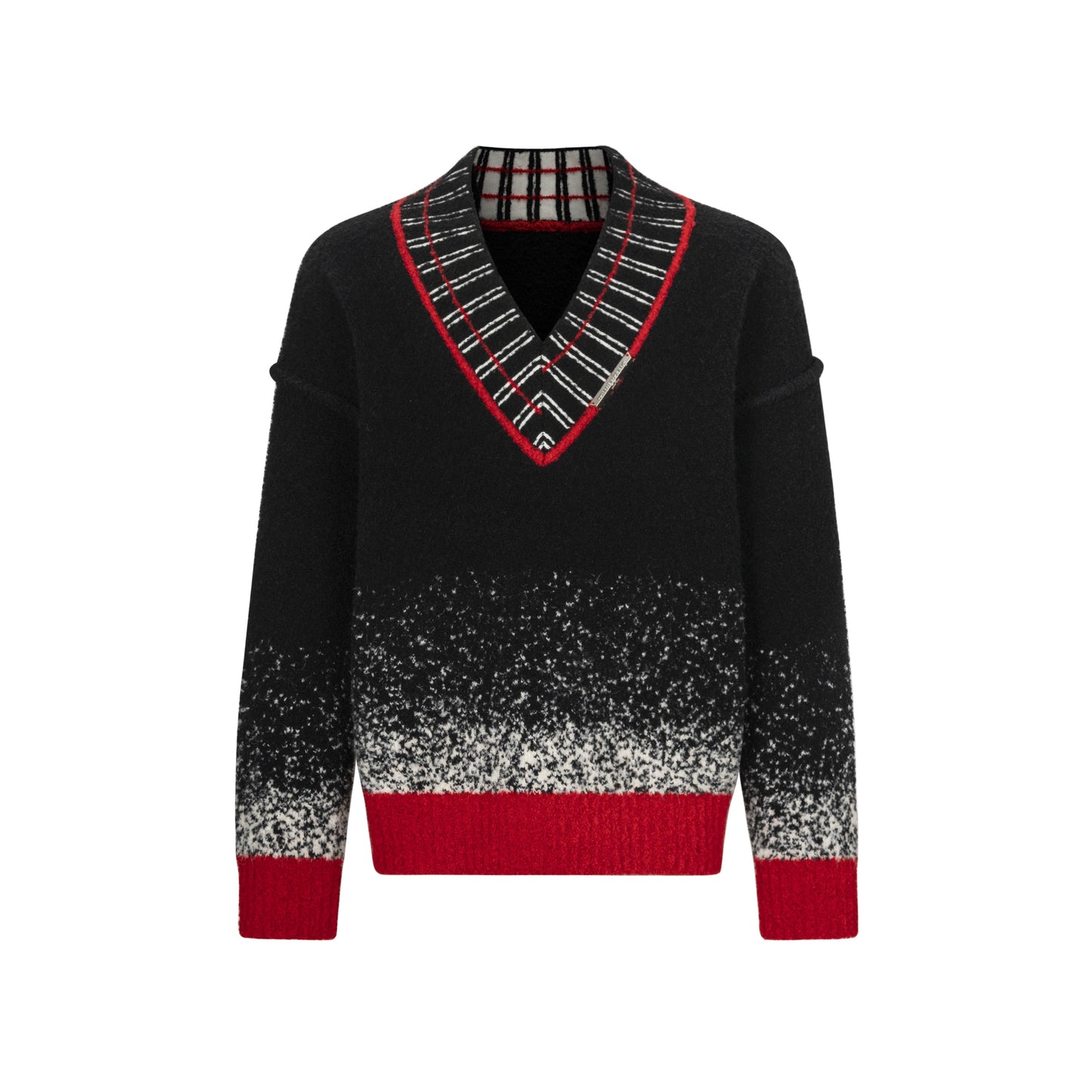 Tiwilltang Qi Shi Lu \"Xinglu Cloud Twilight\" Wei Zheming, the same heavy wool knitting V -neck sweater