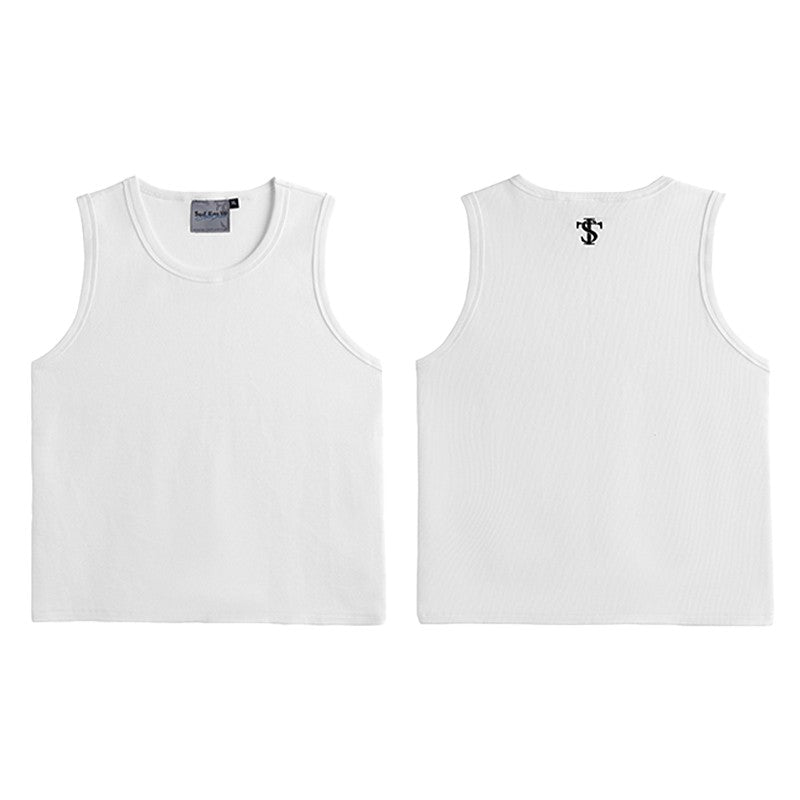 ASEN same style STK SmallTownKid basic sleeveless T-shirt street vest American retro casual